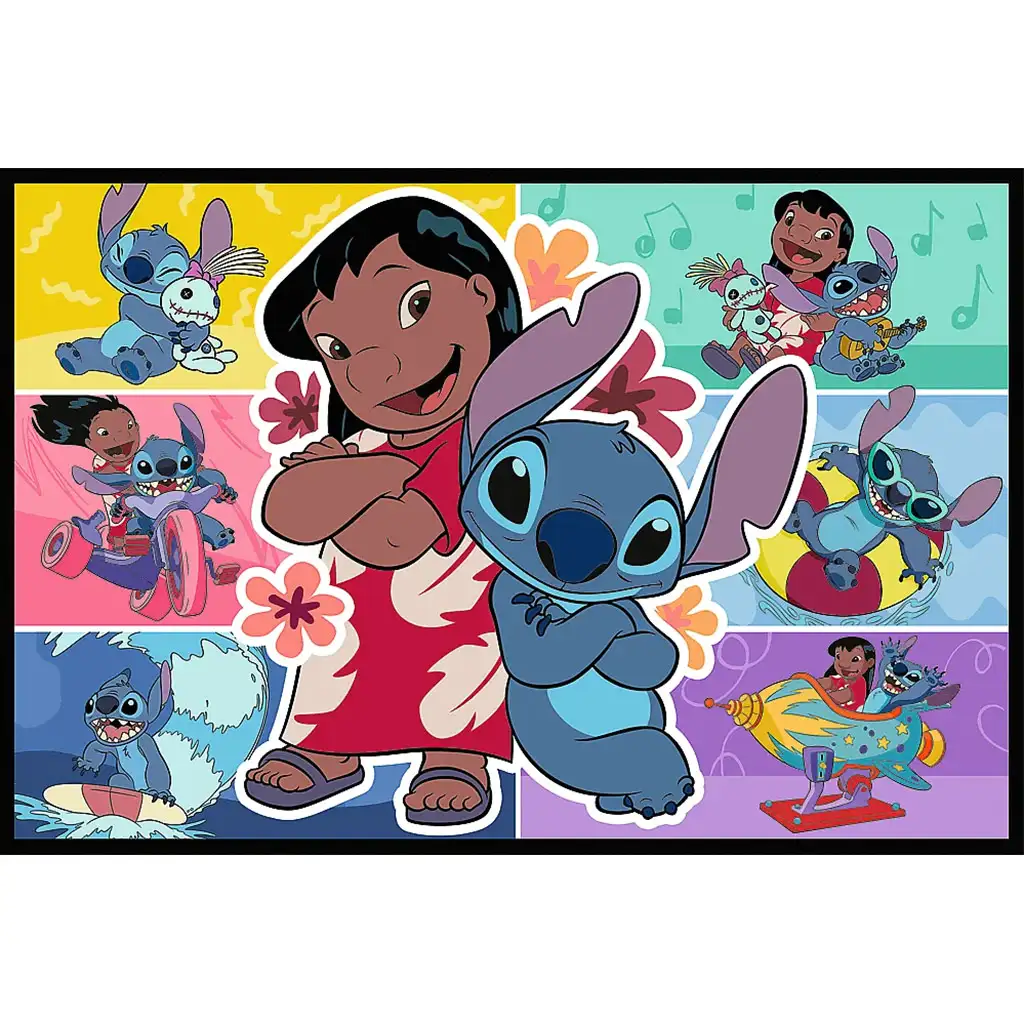 Lilo und Stitch glückliches Leben 2x200 Puzzle - Trefl kép 3