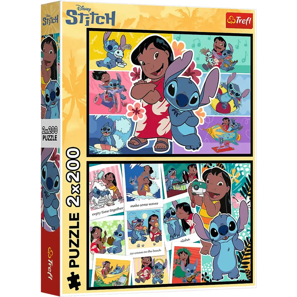 Lilo und Stitch glückliches Leben 2x200 Puzzle - Trefl