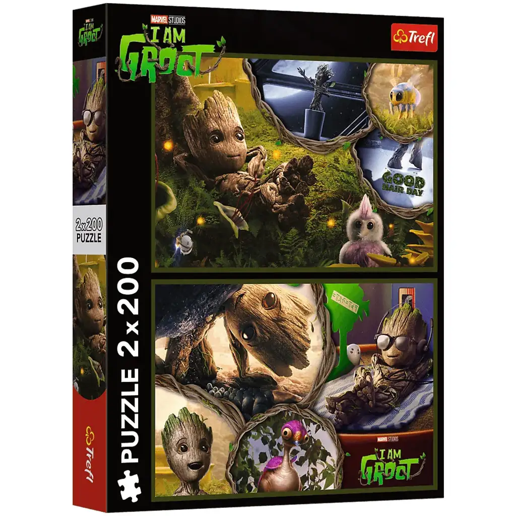 Marvel: Ich bin Groot 2x200-teilige Puzzle - Trefl