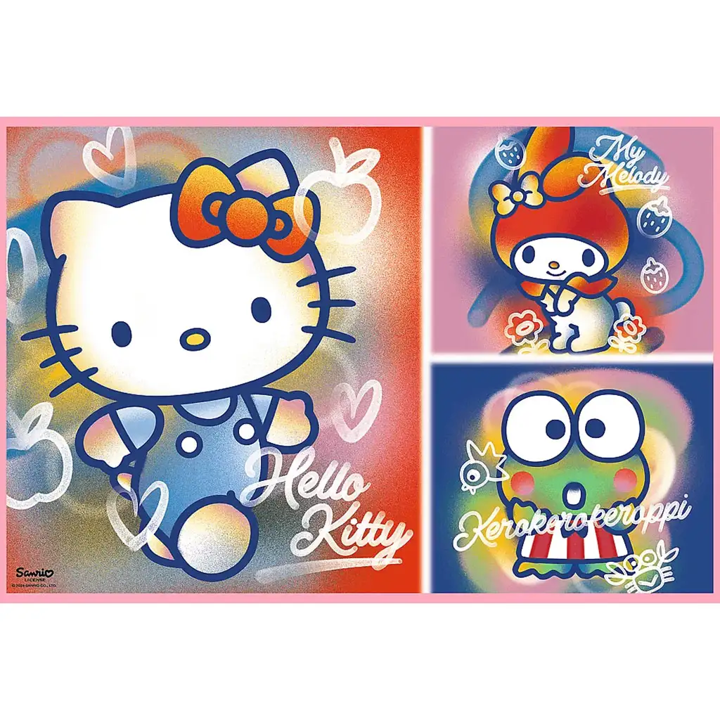 Hello Kitty und Freunde 2x200-teiliges Puzzle - Trefl kép 2