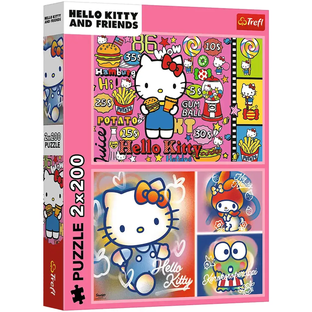 Hello Kitty und Freunde 2x200-teiliges Puzzle - Trefl