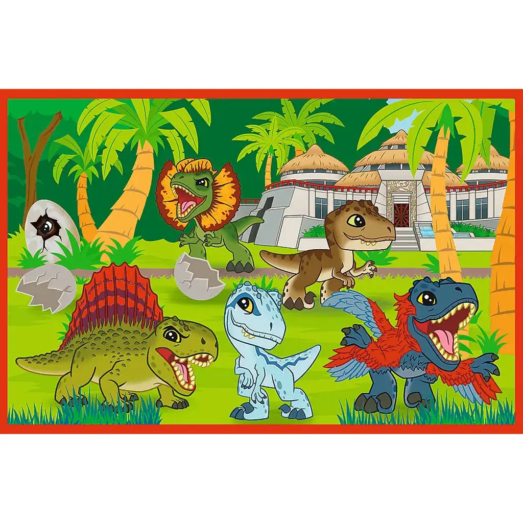 Jurassic World kleine Dinosaurier 2x24 Teile Puzzle - Trefl kép 3