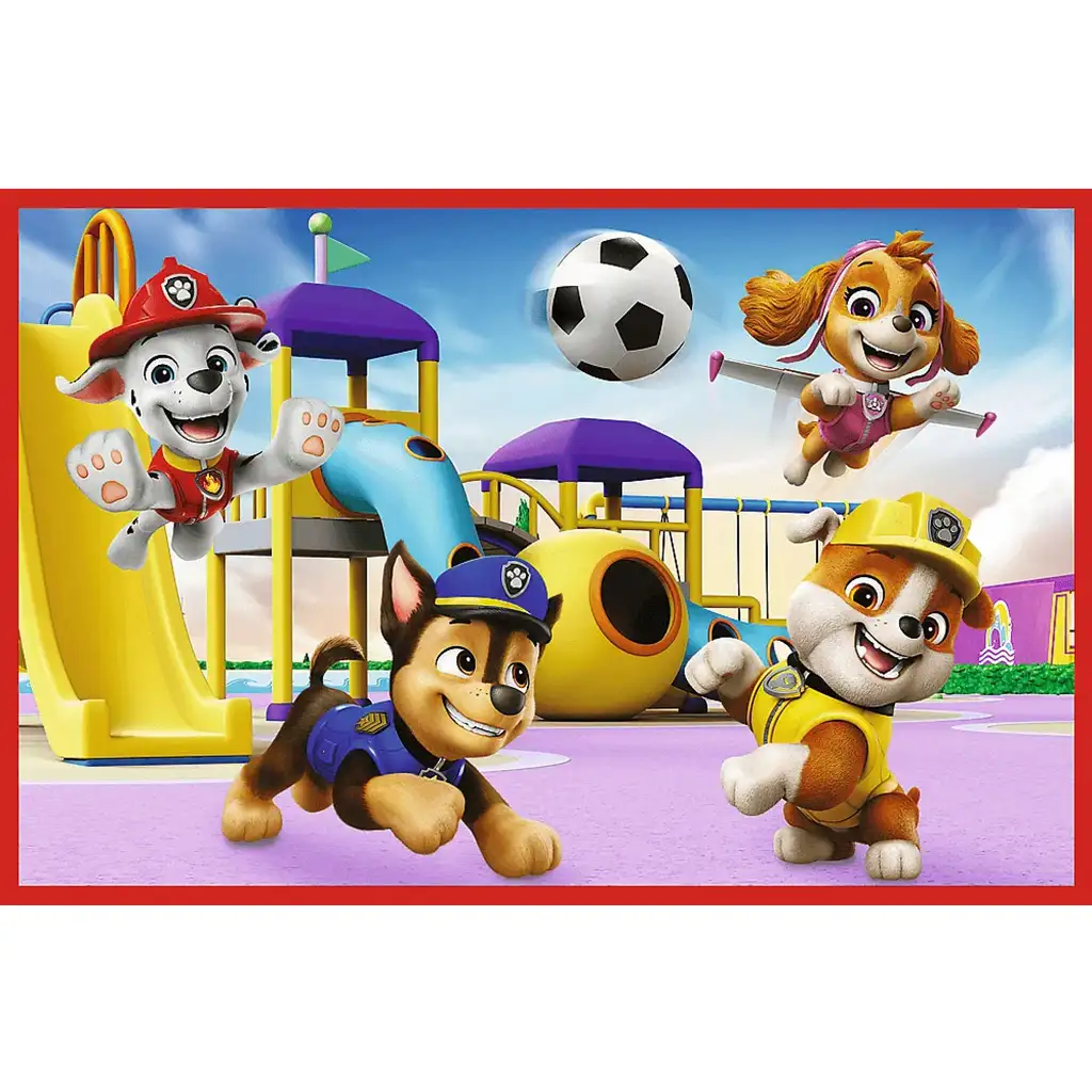 Paw Patrol ein spielerischer Tag 2x24-teiliges Puzzle - Trefl kép 2