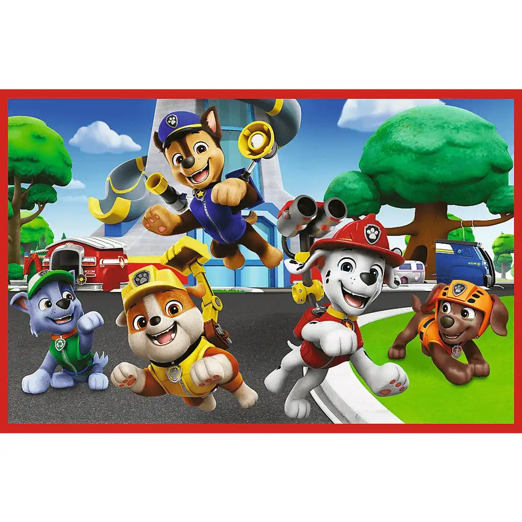 Paw Patrol ein spielerischer Tag 2x24-teiliges Puzzle - Trefl kép 3