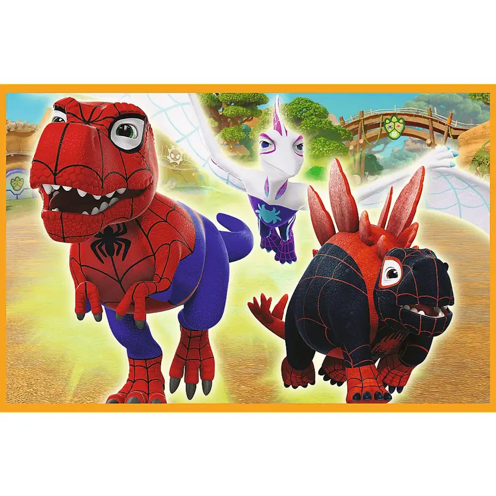 Spidey und die Dinos 2x24 Teile Puzzle - Trefl kép 2