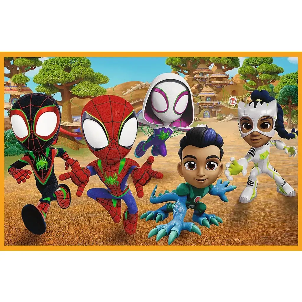 Spidey und die Dinos 2x24 Teile Puzzle - Trefl kép 3