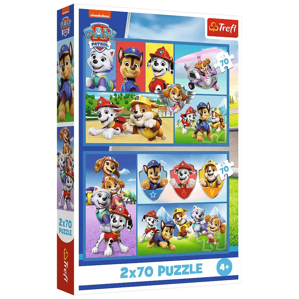 Paw Patrol Regeln 2x70-teiliges Puzzle - Trefl