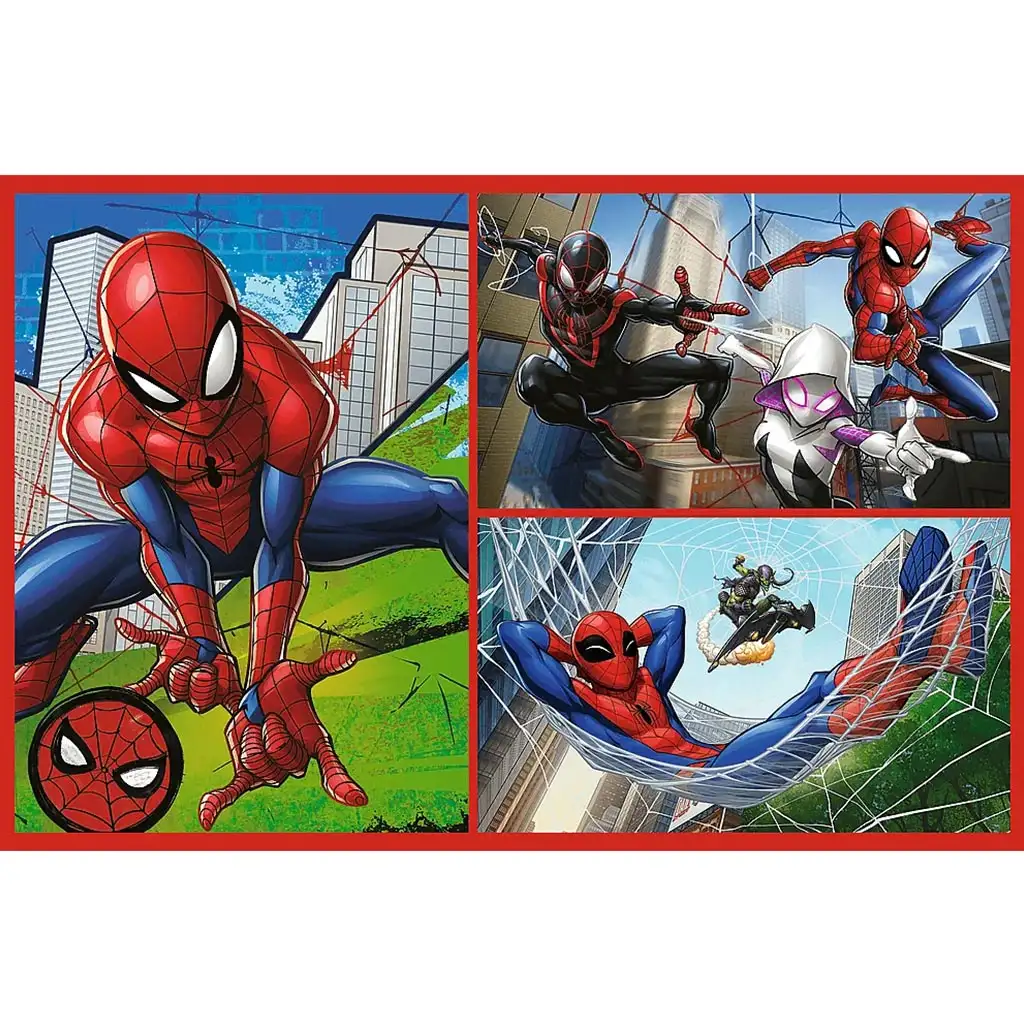 Spider-Man Spinnengeschichten 2x70 Teile Puzzle - Trefl kép 2