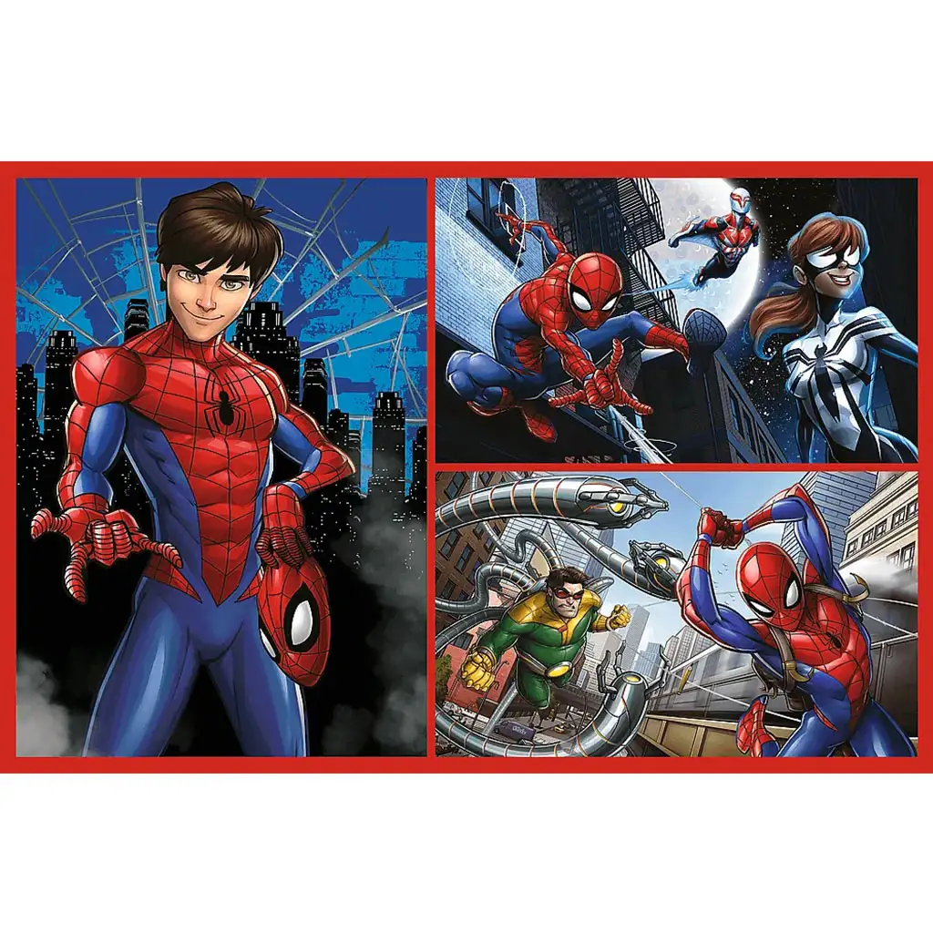 Spider-Man Spinnengeschichten 2x70 Teile Puzzle - Trefl kép 3