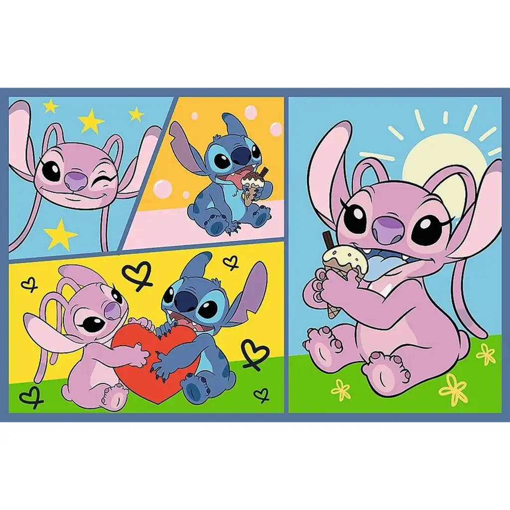 Stitch und seine Freunde 2x70 Teile Puzzle - Trefl kép 3