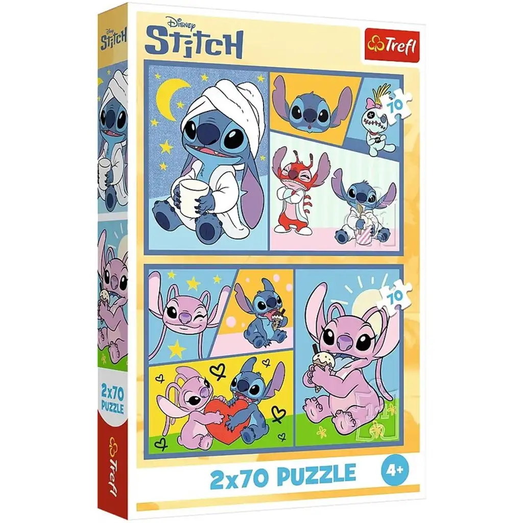 Stitch und seine Freunde 2x70 Teile Puzzle - Trefl