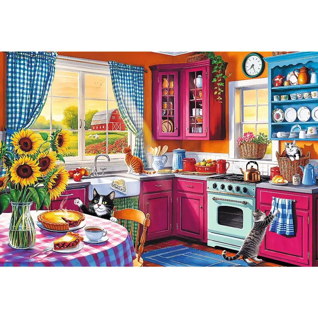 Easy Piece 300 Teile Puzzle am Morgen in der Küche - Trefl kép 2