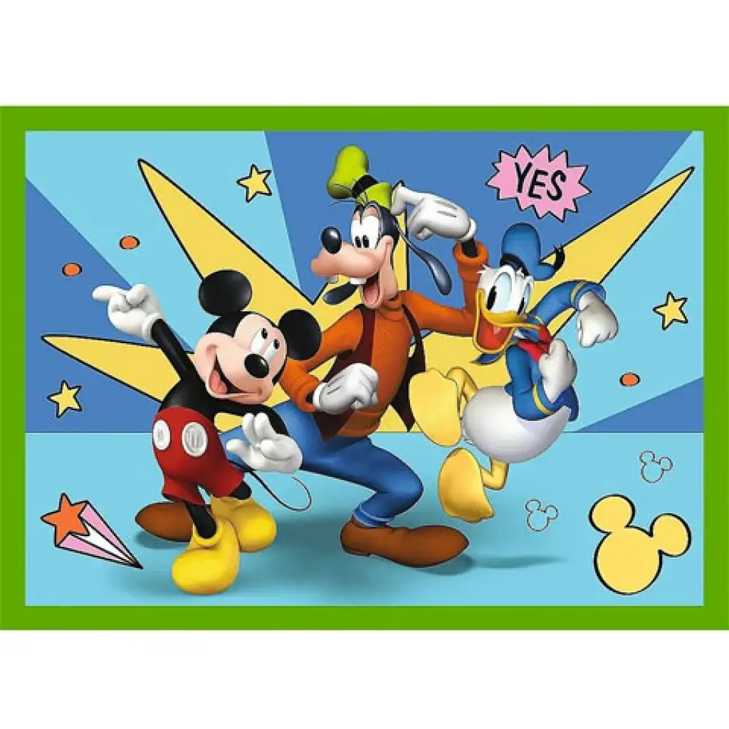 Mickey Maus und seine Freunde 4-in-1 Puzzle - Trefl kép 2