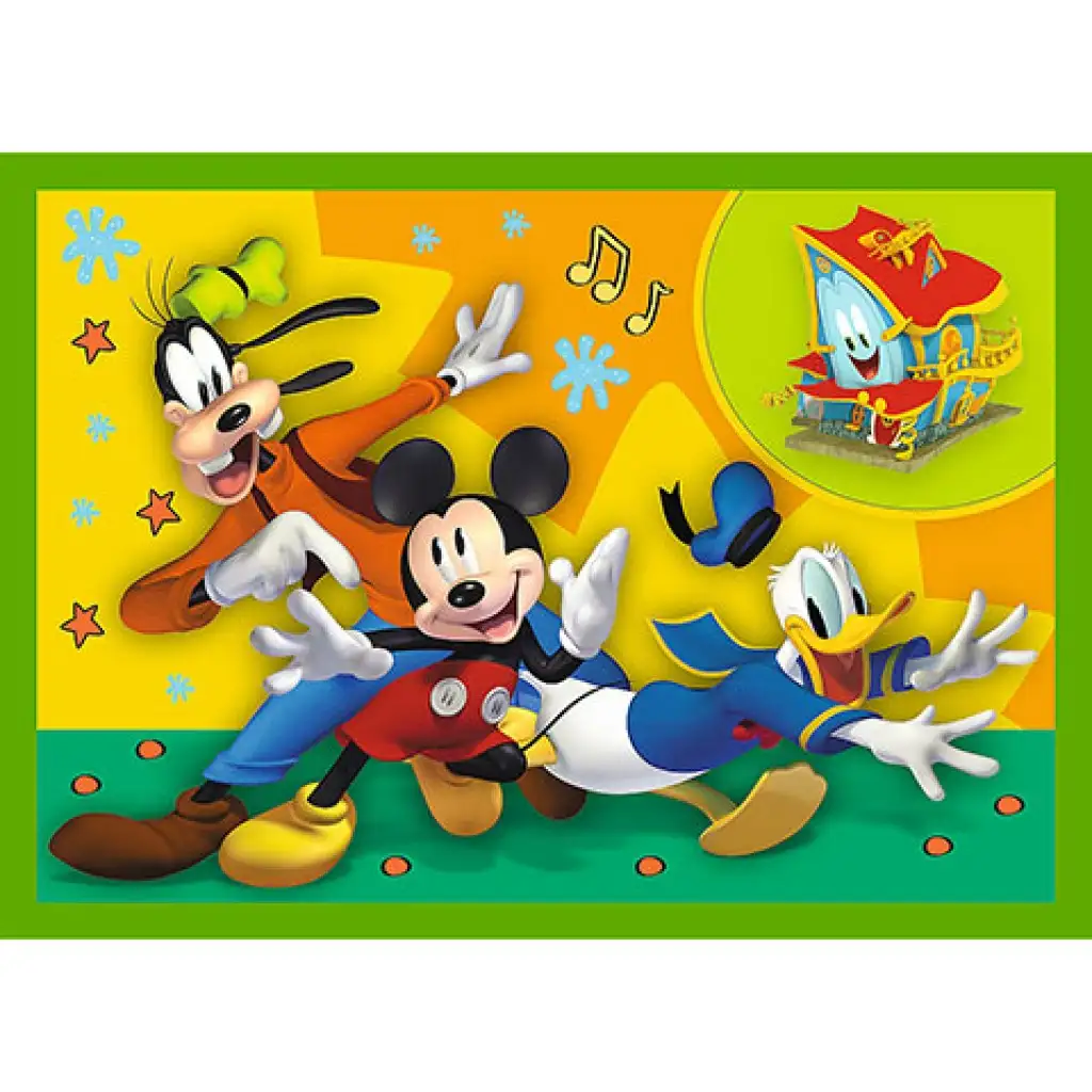 Mickey Maus und seine Freunde 4-in-1 Puzzle - Trefl kép 4