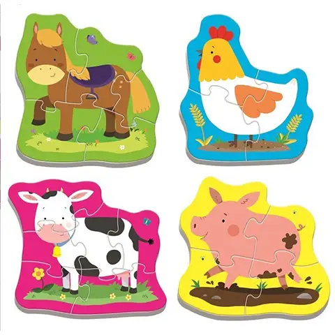 Kleine Tiere auf dem Bauernhof Baby-Puzzle-Set - Trefl kép 2