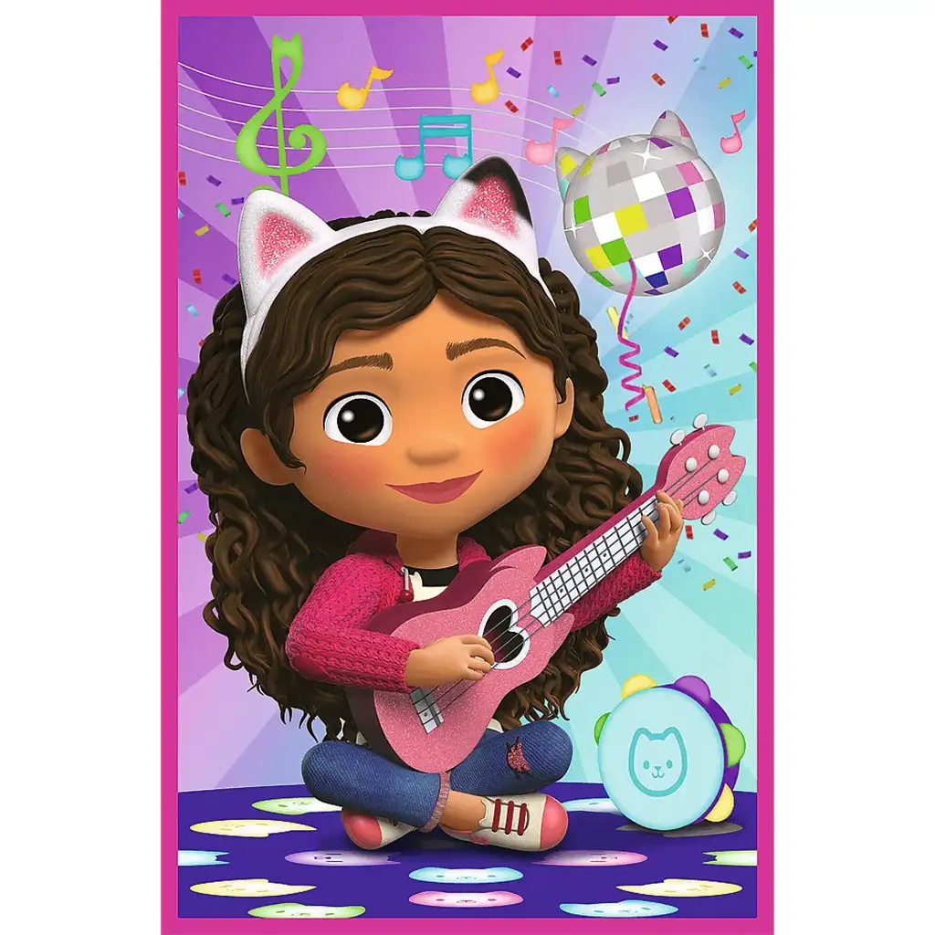 Gabis Puppenhaus mit Gabi und den Katzen 3x50 Teile Puzzle - Trefl kép 2