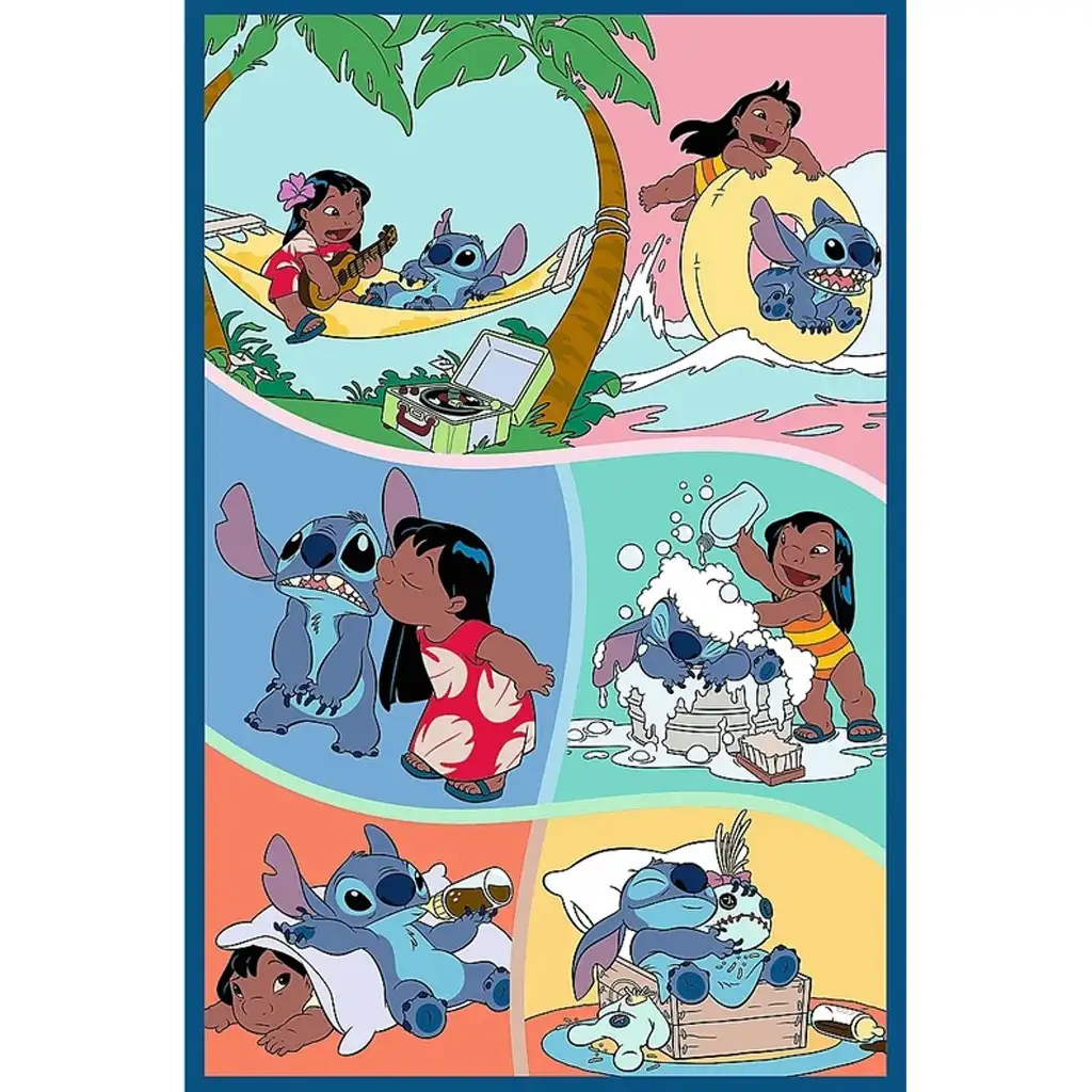 Disney: Stitchs Welt 3x80 Teile Puzzle - Trefl kép 4