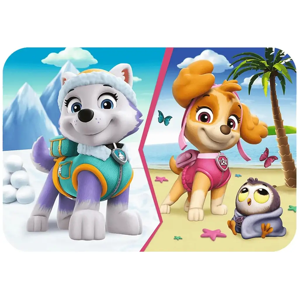Paw Patrol Skye und Everest Abenteuer 24-teiliges Holzpuzzle - Trefl kép 2