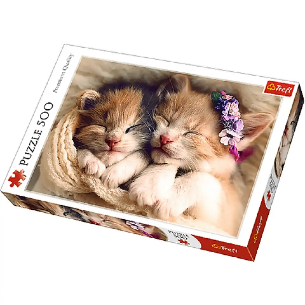 Alvó kiscicák 500db-os prémium puzzle - Trefl kép 1