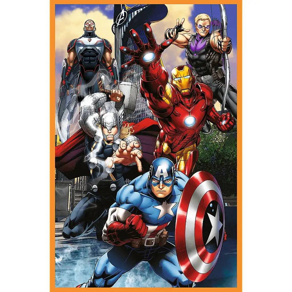 Avengers actionreicher Tag 3x80 Teile Puzzle - Trefl kép 3