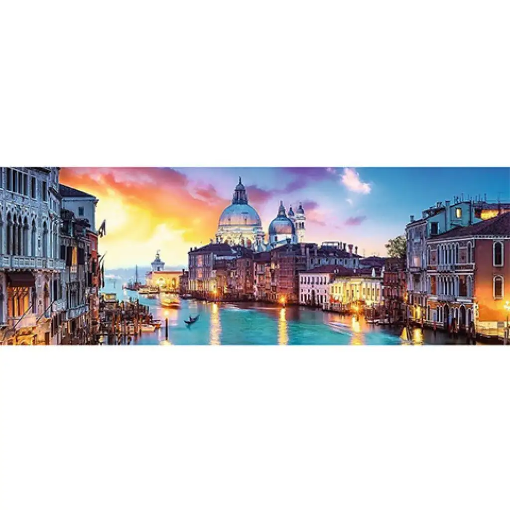 Canal Grande Hauptkanal, Italien Panorama Puzzle 1000 Teile - Trefl kép 2