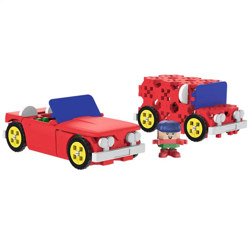 Connect: Cabrio und Lieferwagen 87-teiliges Bauset - Trefl kép 2