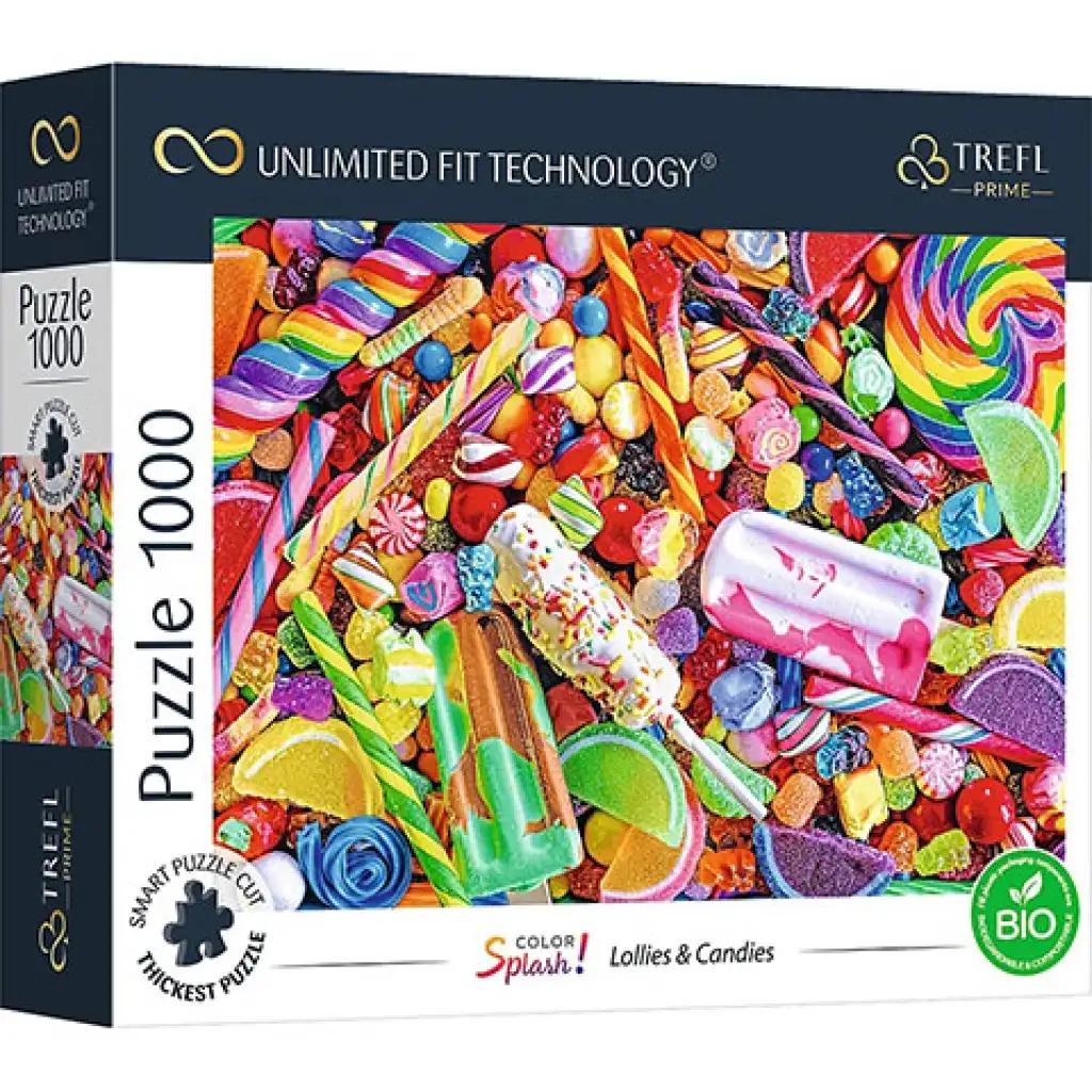Color Splash Bonbons und Lutscher 1000-teilige UFT-Puzzle - Trefl
