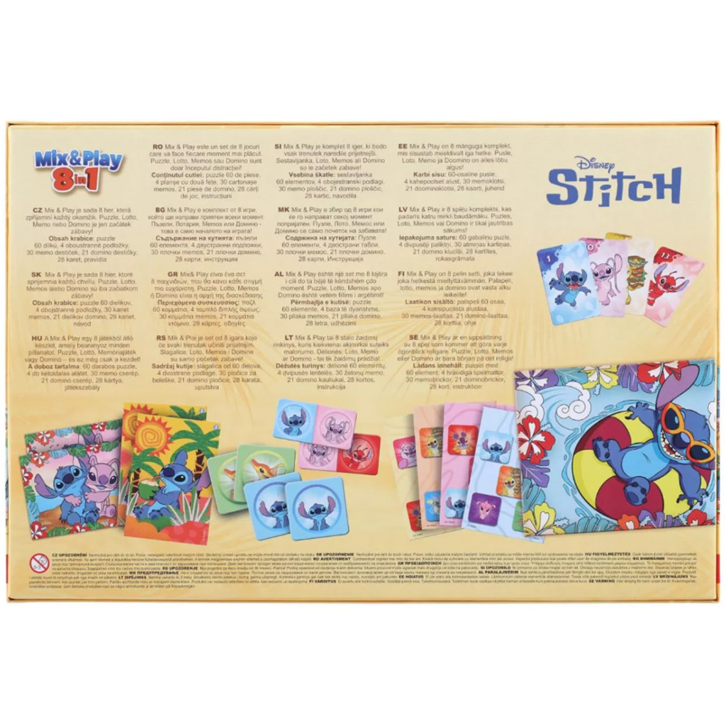 Mix & Play Stitch 8-in-1 Spielesammlung - Trefl kép 2