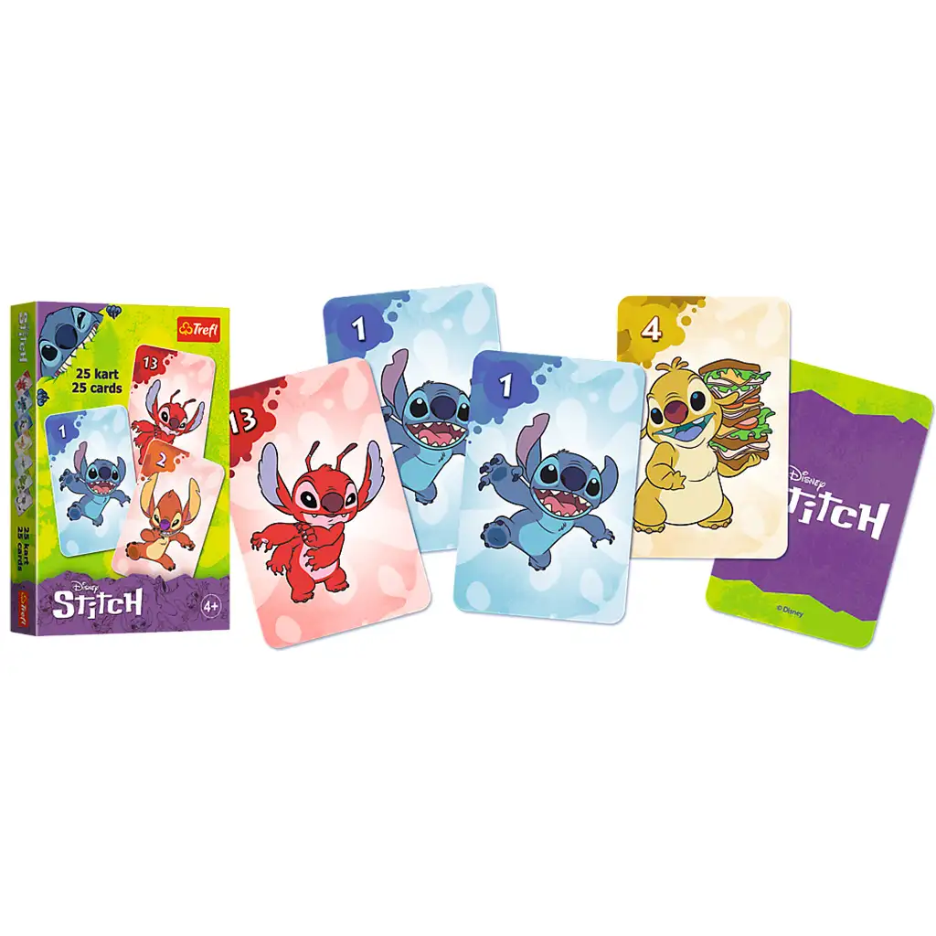 Disney: Stitch Schwarzer Peter Kartenspiel - Trefl kép 2