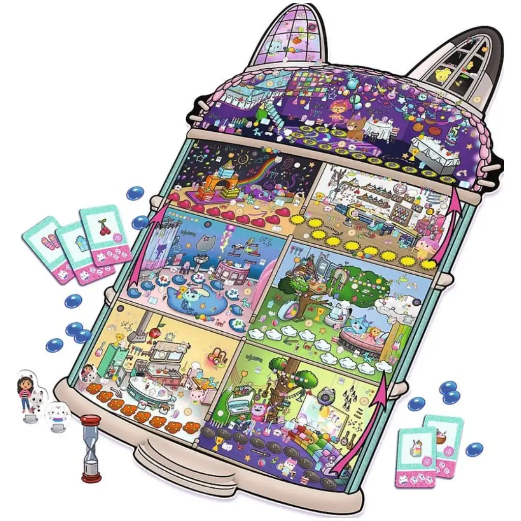 Spy Guy Gabi Puppenhaus Detektiv Meow Gesellschaftsspiel - Trefl kép 2