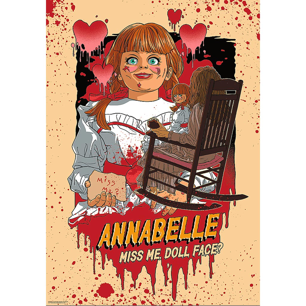 Halle des Grauens Annabelle Premium Plus 1000-teiliges Puzzle - Trefl kép 2