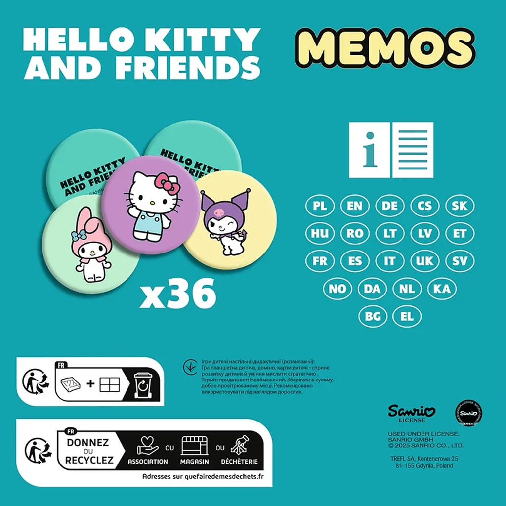 Hello Kitty Memory-Spiel - Trefl kép 3