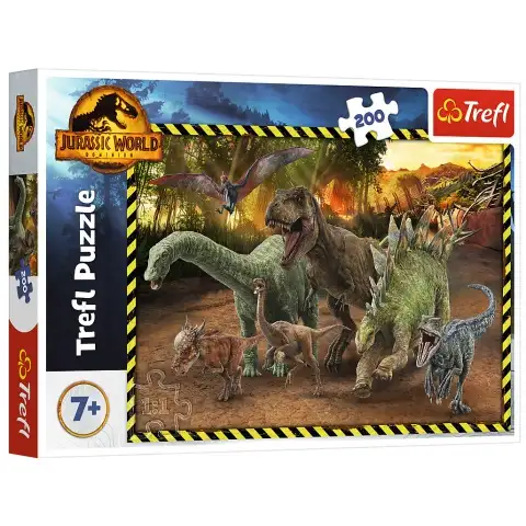 Jurassic World: Dinosaurier aus dem Jurassic Park 200-teilige Puzzle - Trefl