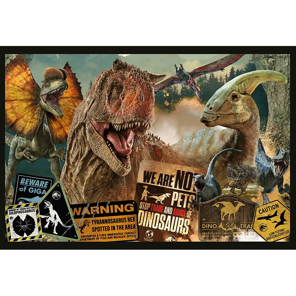 Jurassic World 2x200-teilige Puzzle - Trefl kép 2