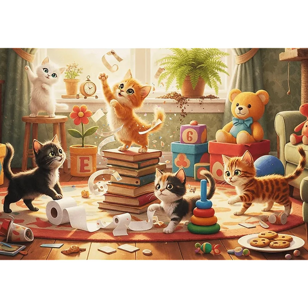 Katzenstreiche 160-teiliges Puzzle - Trefl kép 2