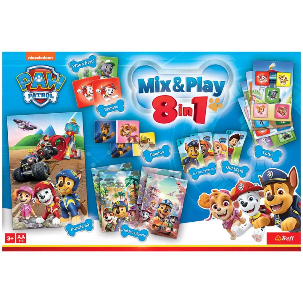 Paw Patrol 8-in-1 Spielesammlung - Trefl