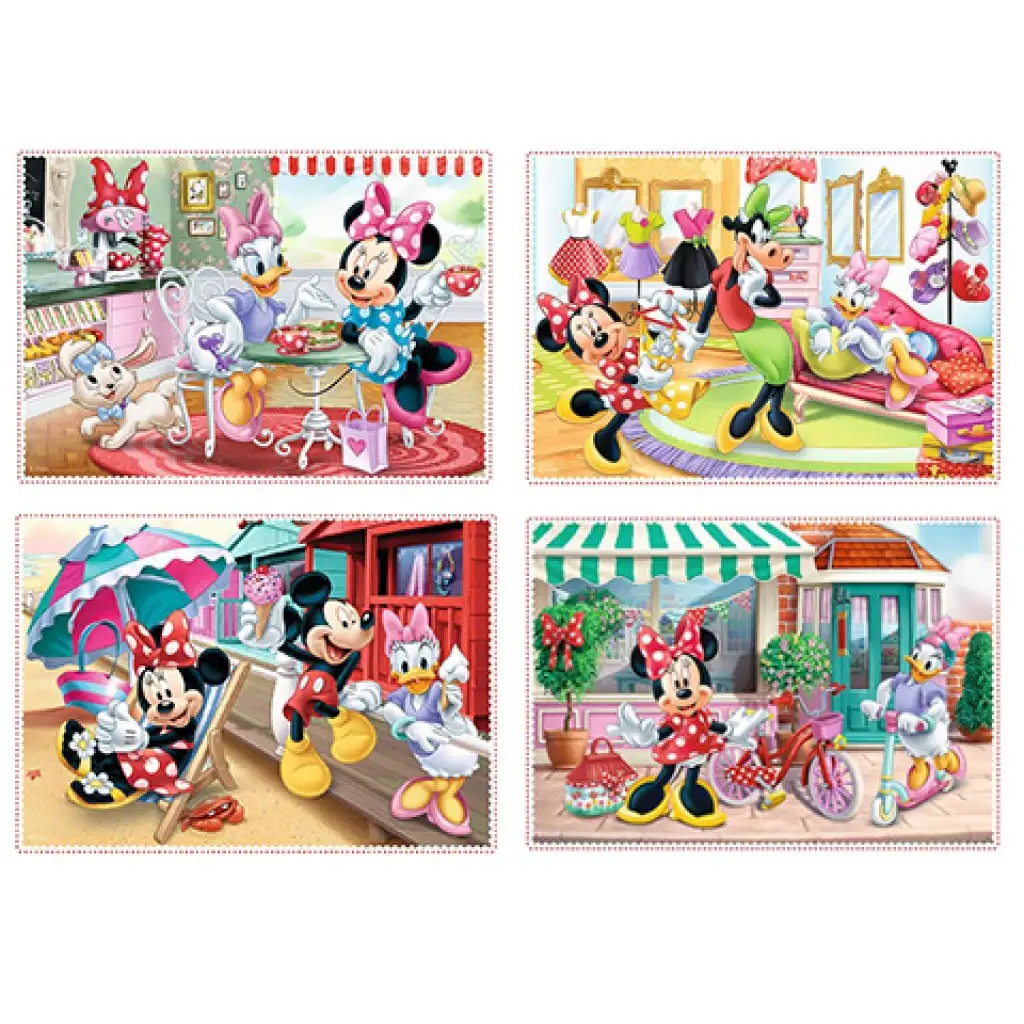 Minnie Maus und ihre Freunde 12, 15, 20, 24-teiliges 4-in-1 Puzzle - Trefl kép 2