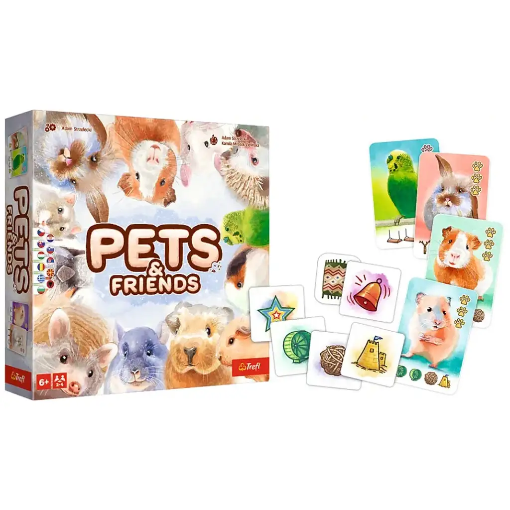 Kleintiere und ihre Freunde Gesellschaftsspiel - Trefl kép 2