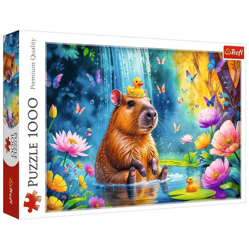 Capybara im Wasser 1000-teiliges Puzzle - Trefl