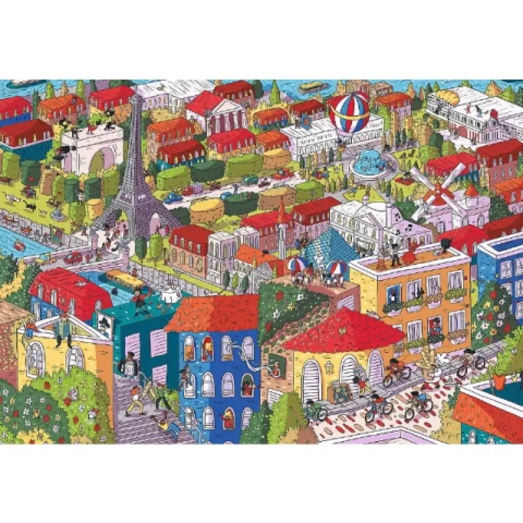 Sneaky Peekers: Paris UFT 1000-teiliges Puzzle - Trefl kép 2