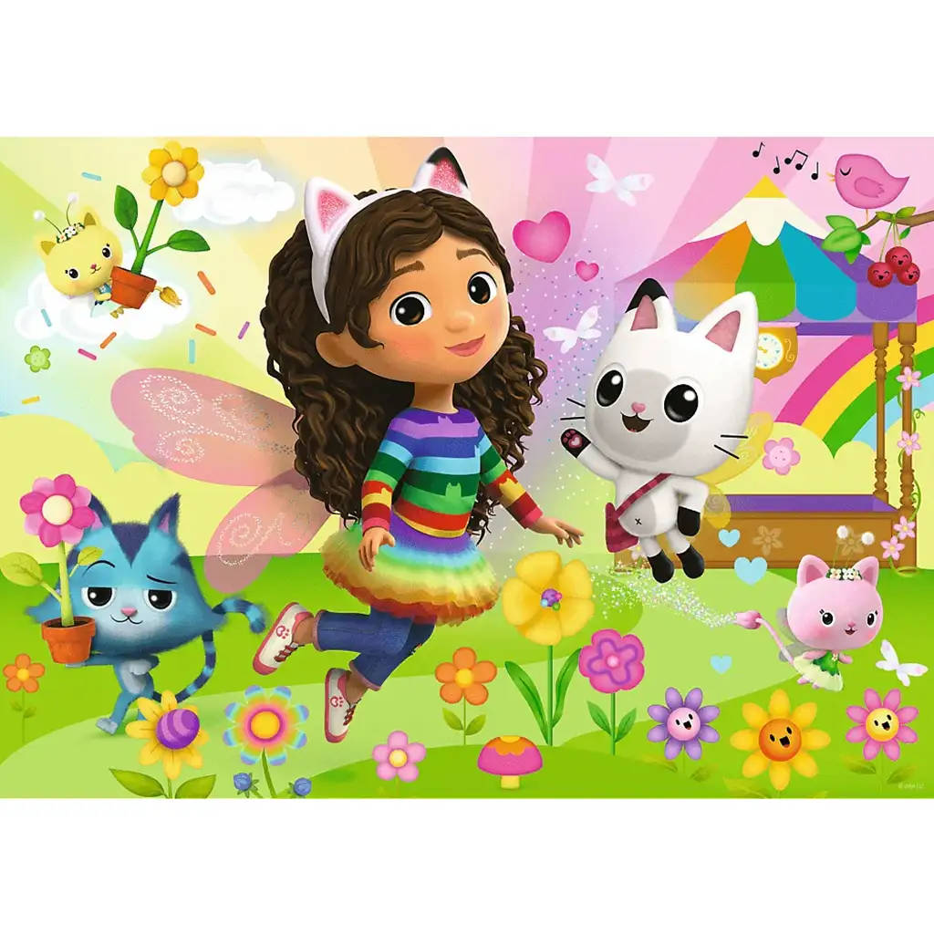 Gabis Puppenhaus Glitzerndes Abenteuer 100-teiliges Glitzerpuzzle – Trefl kép 2