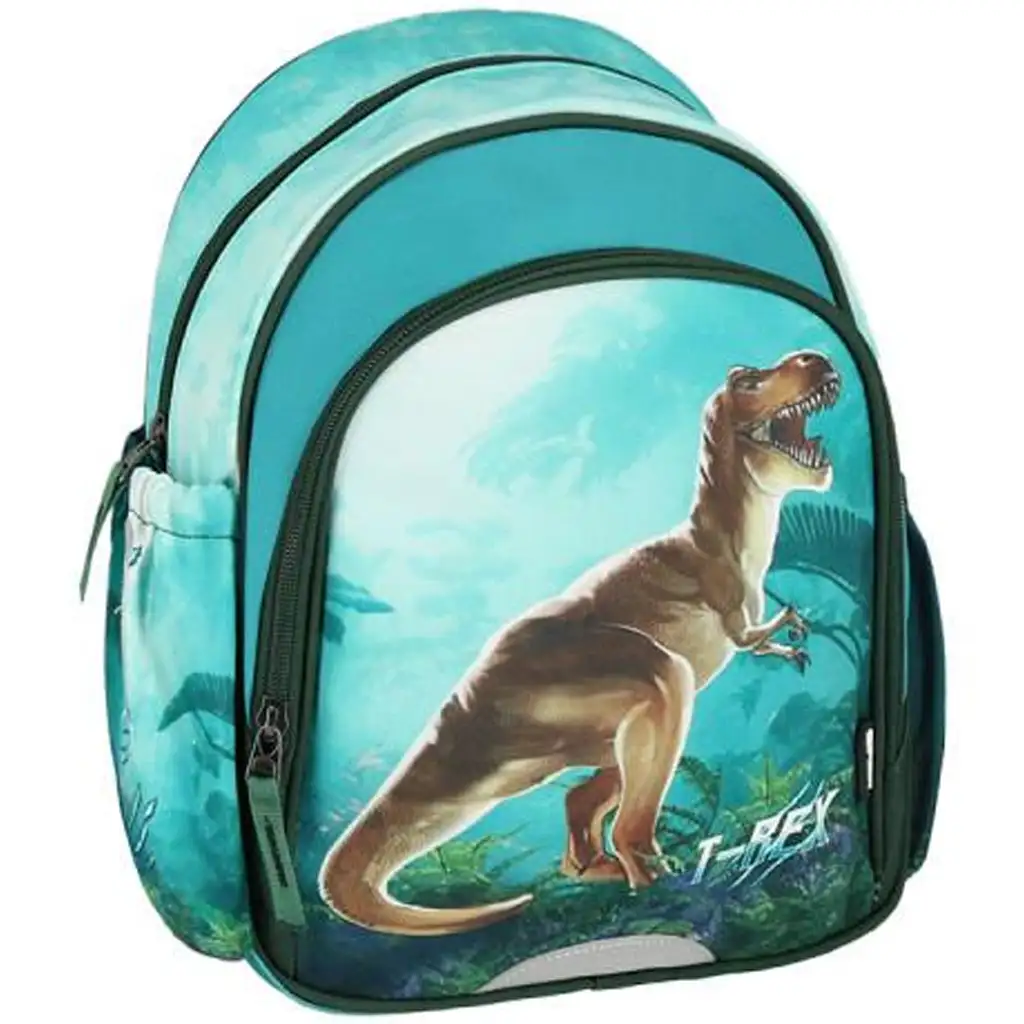 Spirit: T-Rex Dinosaurier abgerundeter Schulranzen, Rucksack 24x13x31cm kép 1