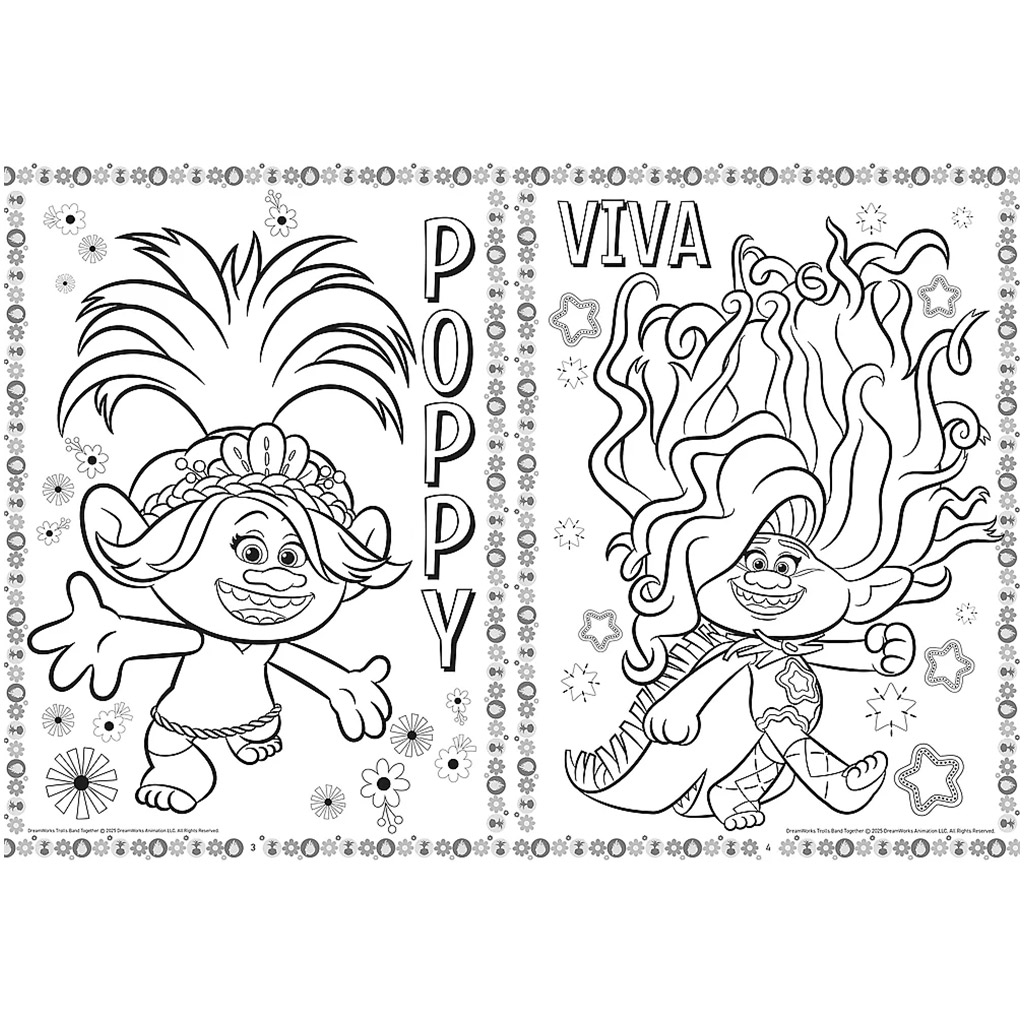 Trolls Malbuch - Trefl kép 2
