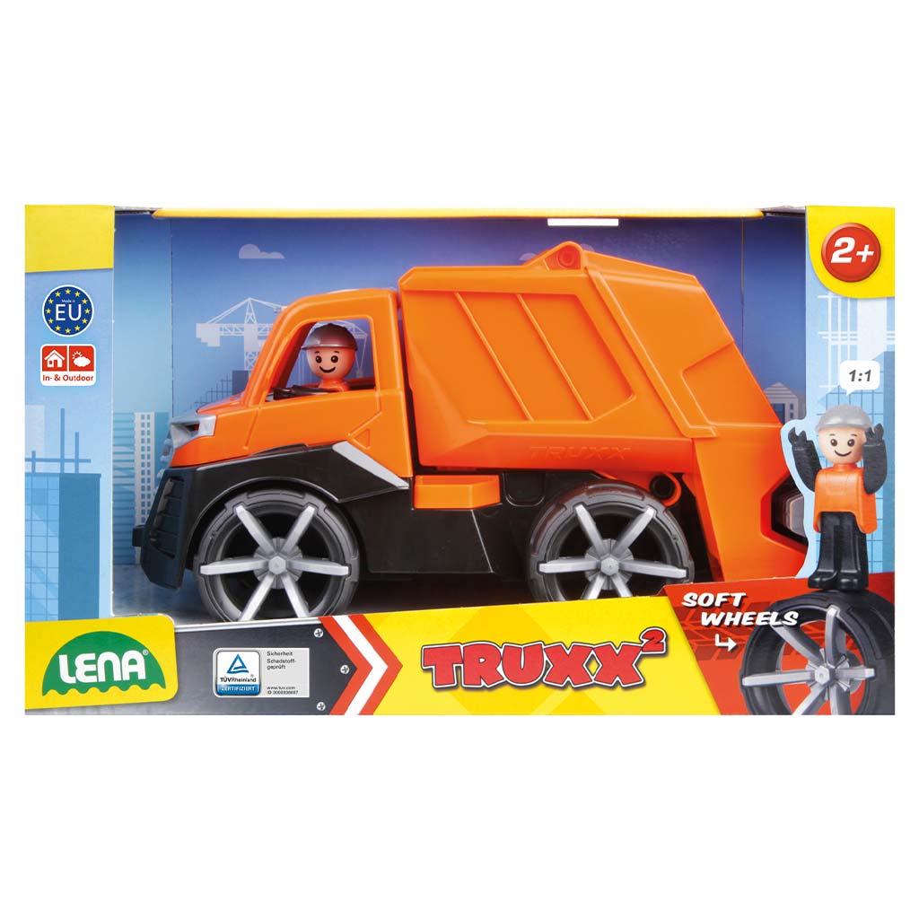 LENA: Truxx 2 Müllwagen mit Box 30 cm
