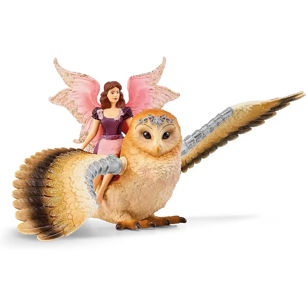 Schleich: Feenreiterin auf Eule Set (70789) kép 2