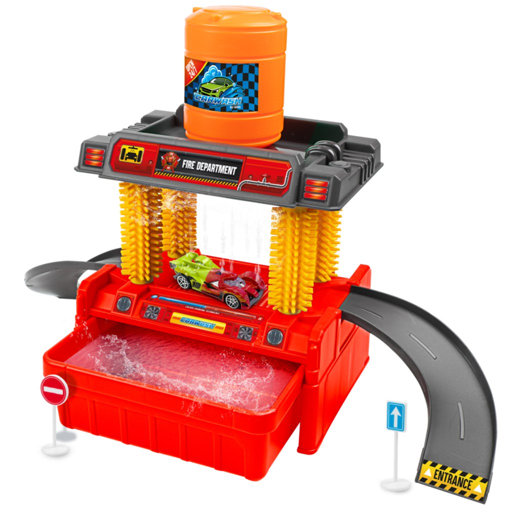Turbo Racers Autowaschanlagen-Set mit Spielzeugauto in verschiedenen Farbvarianten kép 2