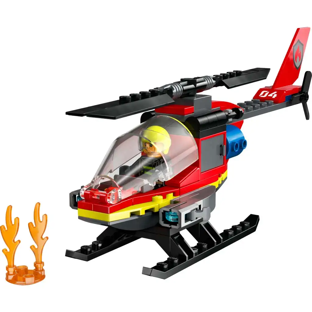 LEGO® City: Feuerwehr-Rettungshubschrauber (60411) kép 5