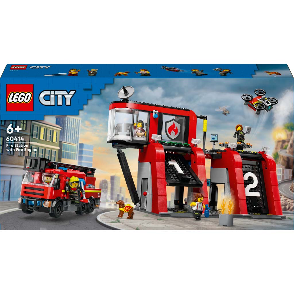 LEGO® City: Tűzoltóállomás és tűzoltóautó (60414) kép 1