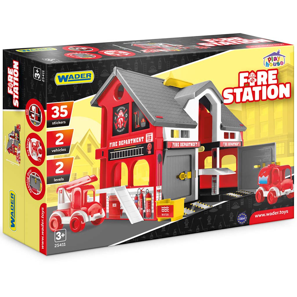 Play House: Feuerwache-Spielset mit Fahrzeugen – Wader