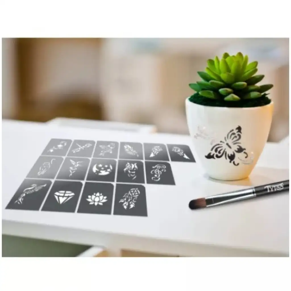 TyToo: 15-teiliges Glitzertattoo-Schablonenset für Mädchen kép 2